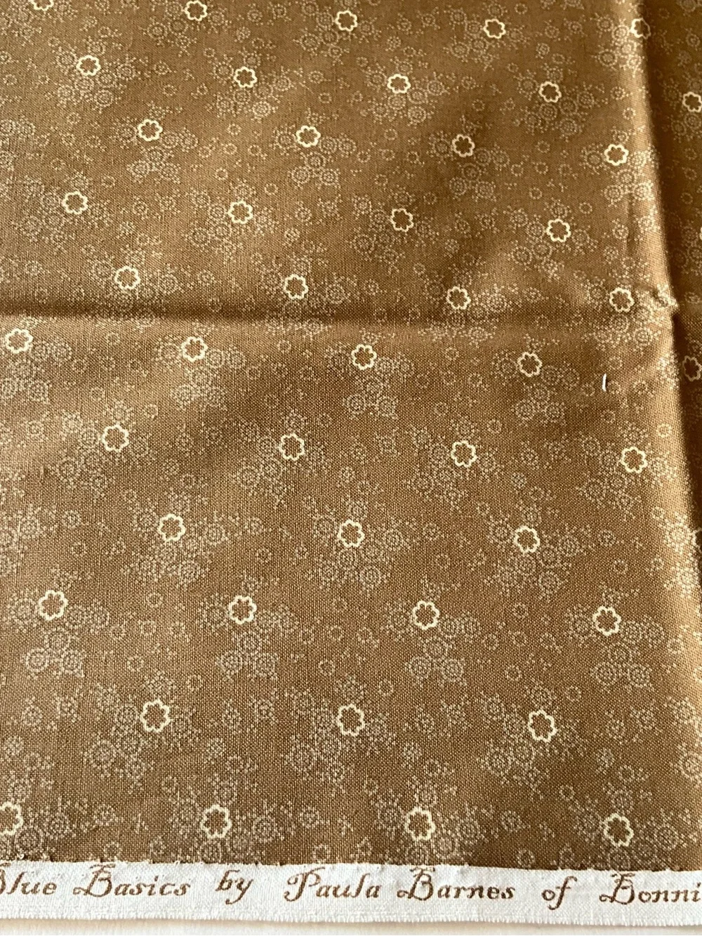 Quilting Sewing Crafts Fabric Lot Moda Pattern#31588 Yellow Brown Tan Cotton - Picture 4 of 8